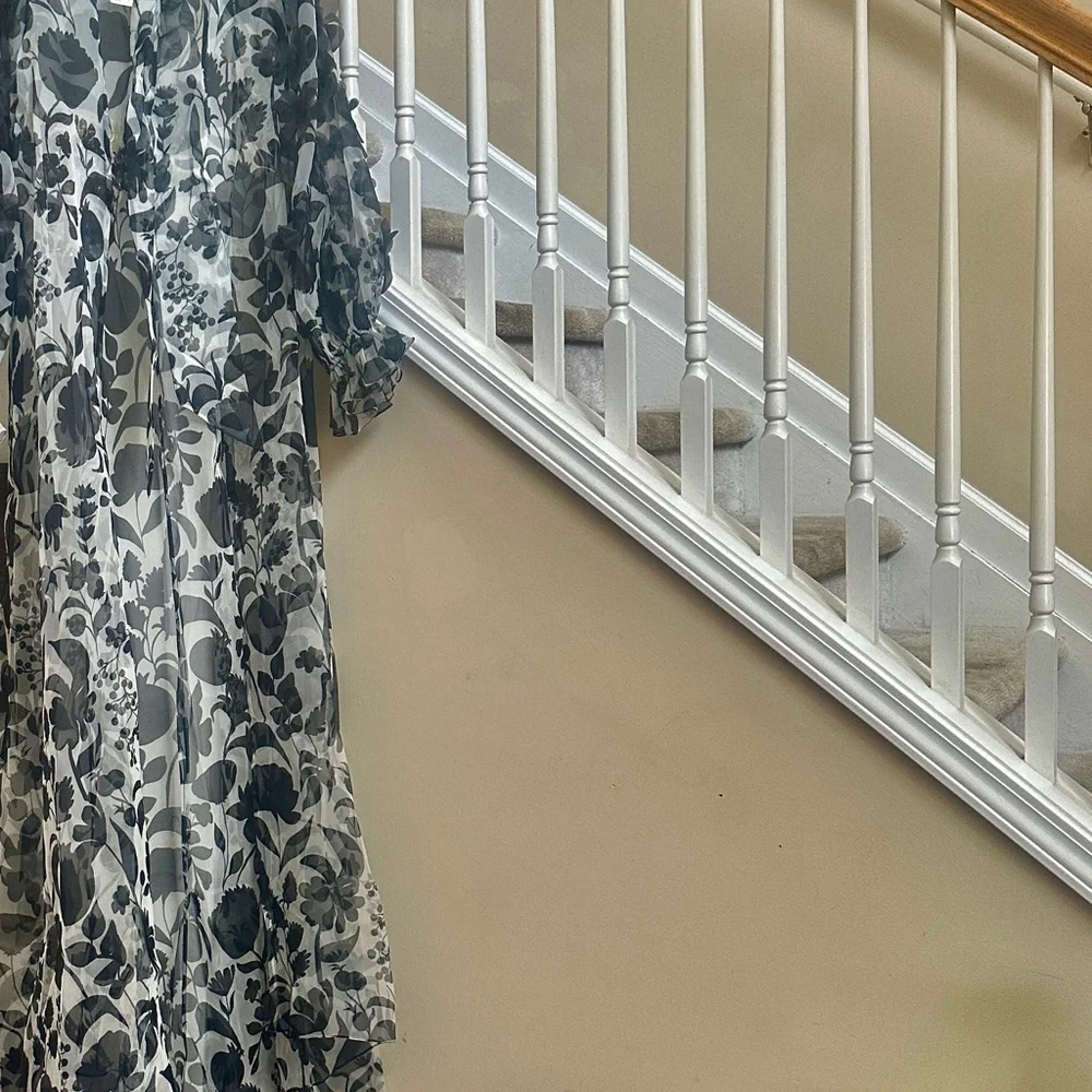 Anthropologie PANKAJ & NIDHI Maxi Cape w/ tie - Picture 9 of 9